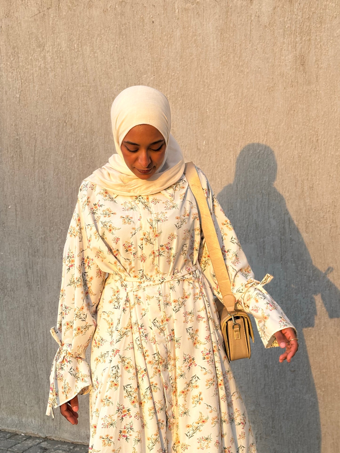 Flora Printed Crepe Dress