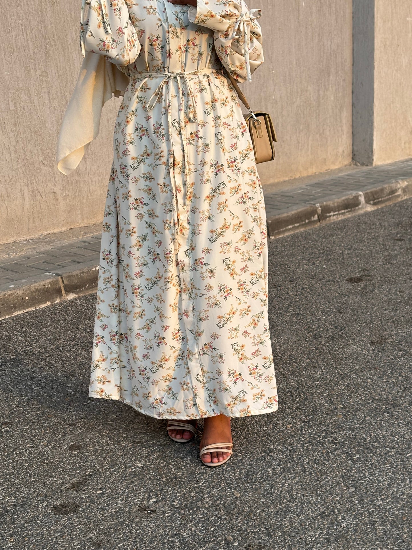Flora Printed Crepe Dress